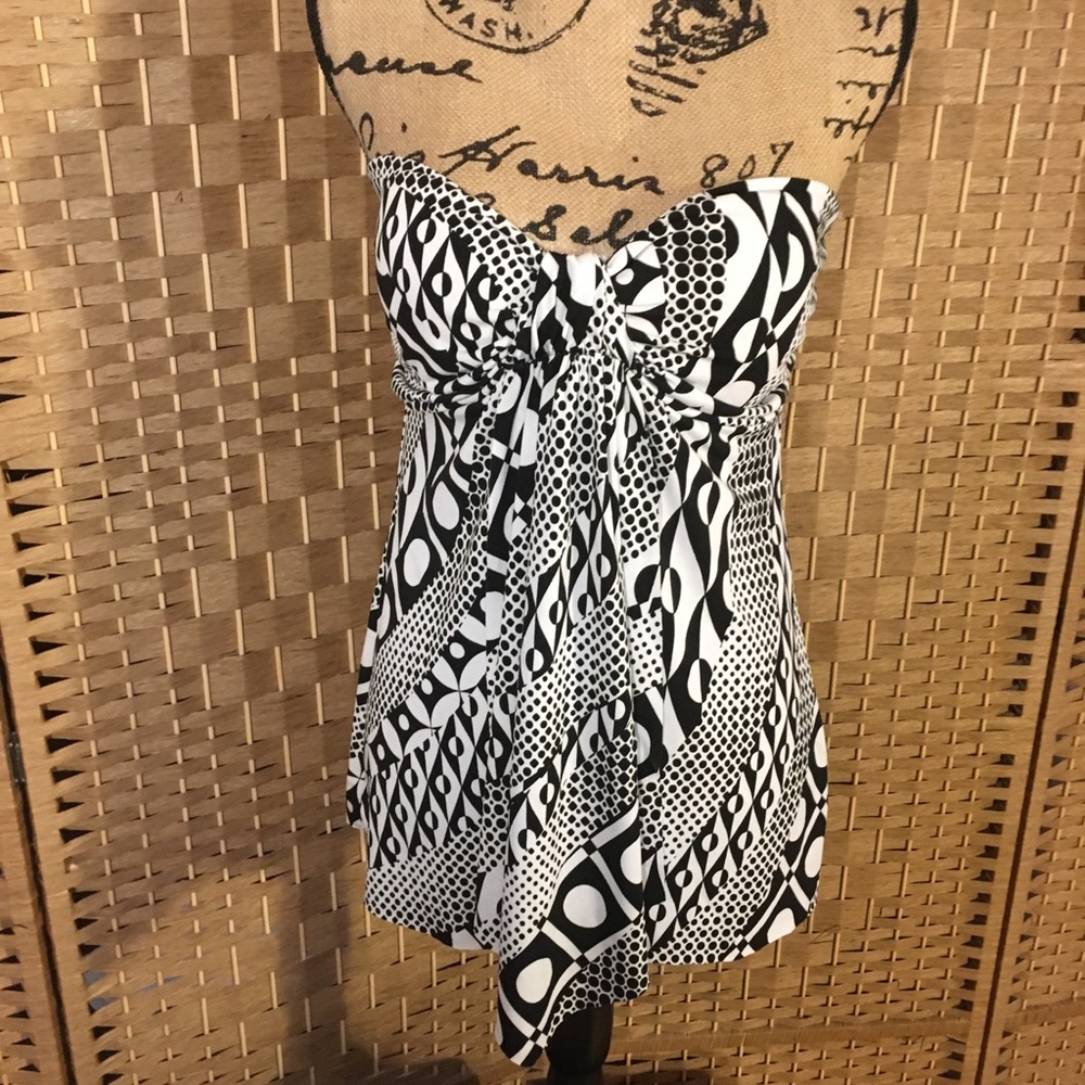 Gitano draped strapless top
